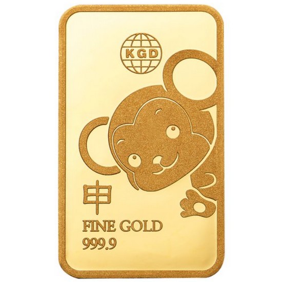 한국금다이아몬드  순금 원숭이 골드바 3.75g