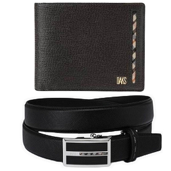 닥스 체크 포인트 지갑 벨트 세트 DBWA0F914 DBBE0F990