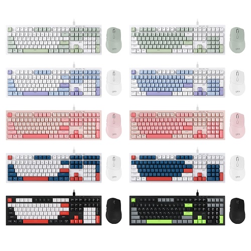 지클릭커  OFFICEPRO OPS60 사일런스 M 다쿠아즈 108 키보드 마우스 세트