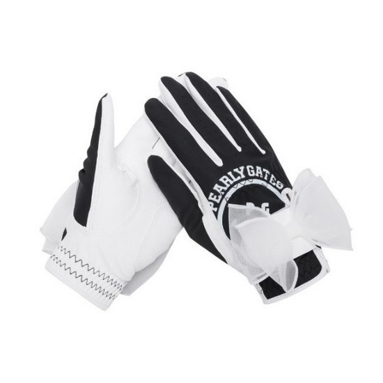 파리게이츠  더블 리본 스마일 여성용 양손 장갑 521E1GV002BK