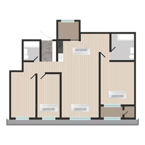 삼성전자 무풍에어컨 42평 4실(18+8+8+8평) 단배관