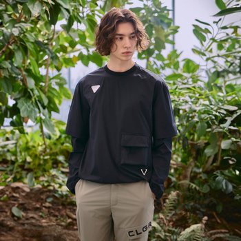 챌린저 트랜스포머 빅프린트 라운드 우븐탑 CHE1MWT5107BK