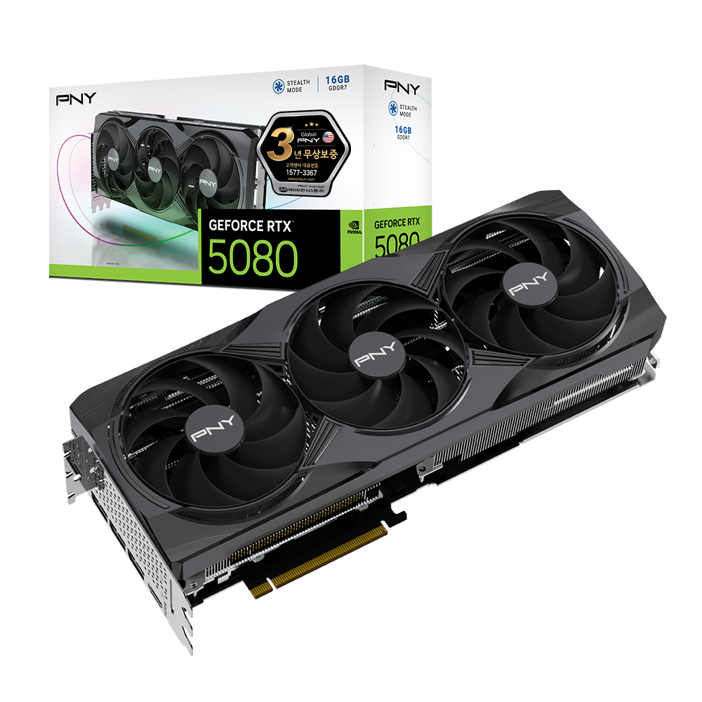 PNY  지포스 RTX 5080 D7 16GB Triple Fan 제이씨현