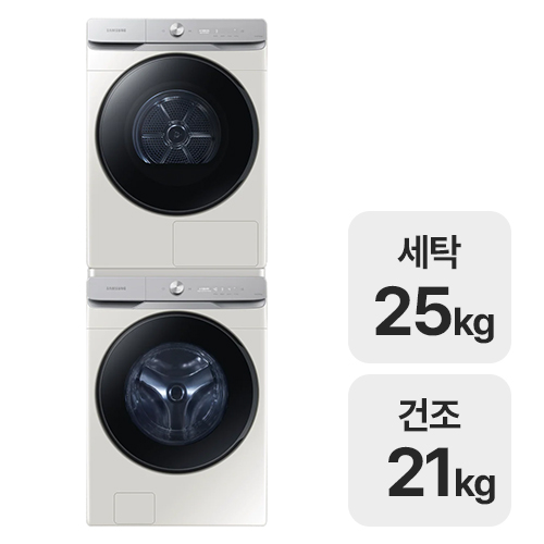 삼성전자 그랑데 AI WF25DG8650BE + AI DV21DG8600BE
