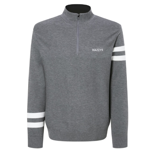 LF 헤지스골프 라인배색 반집업니트 HUSW5A212G3