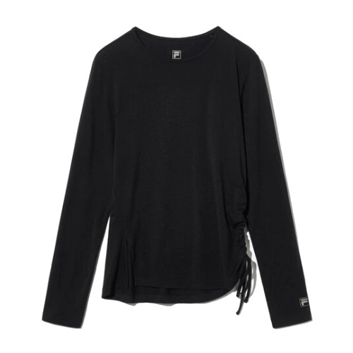 휠라  2WAY 커버업 긴팔티 FS2RLH1251F_BLK