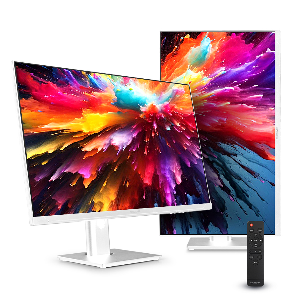 크로스오버  27UA759 UHD4K-75H 화이트 멀티스탠드 무결점