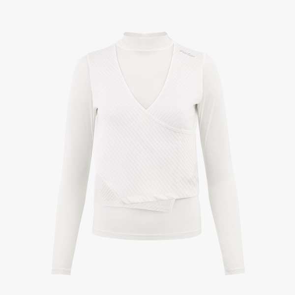 페어라이어 리브 레이어드 냉감 티셔츠 FM4TS23FWH