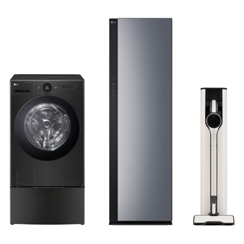 LG전자 트롬 오브제컬렉션 워시콤보 FH25KAX + 스타일러 SC5GMR52 + 청소기 AX920BWE
