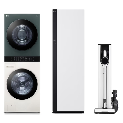 LG전자 트롬 오브제컬렉션 워시타워 W20EGZ + 스타일러 SC5MSR82H + 청소기 AX927BHE