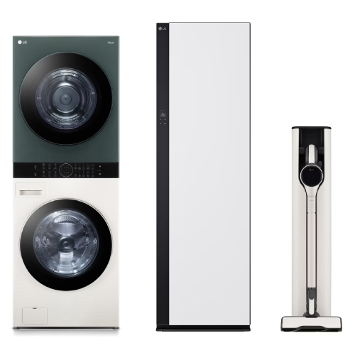 LG전자 트롬 오브제컬렉션 워시타워 W20EGZ + 스타일러 SC5MSR82H + 청소기 AX920BWE
