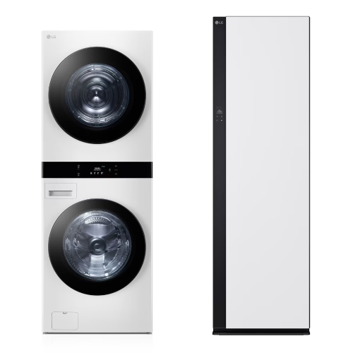 LG전자 트롬 오브제컬렉션 워시타워 WL21WDU + 스타일러 SC5MSR82H