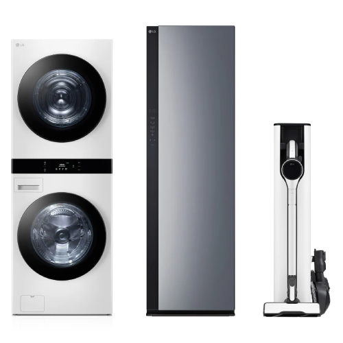LG전자 트롬 오브제컬렉션 워시타워 WL21WDU + 스타일러 SC5GMR52 + 청소기 AX927BHE