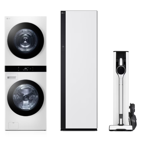 LG전자 트롬 오브제컬렉션 워시타워 WL21WDU + 스타일러 SC5MSR82H + 청소기 AX948BHE