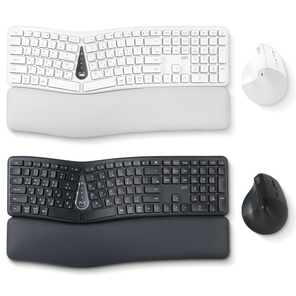 지클릭커  OFFICEPRO EMK300 인체공학 무선 키보드 마우스 세트