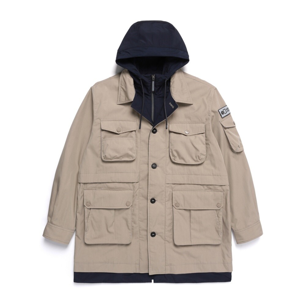 내셔널지오그래픽 NRN 아웃포켓 후드 배색 초어 점퍼 N251MJP100