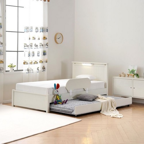 키즈돔 큐티 LED 슬라이딩 2침대