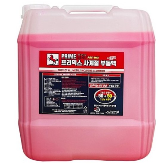 말표  프리미엄 사계절 부동액 빨강 18L