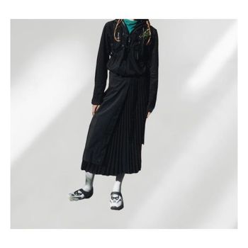 코오롱 코오롱스포츠 플리츠 하이브리드 스커트 JKPOM25252BLK