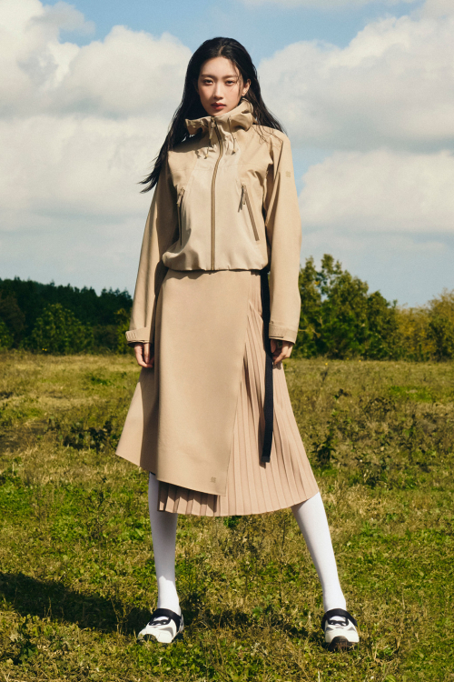 코오롱스포츠 플리츠 하이브리드 스커트 JKPOM25252BEI