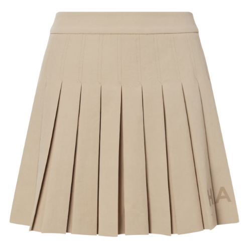 헤지스골프 로고 배색 플리츠스커트 HWSK5A201I2