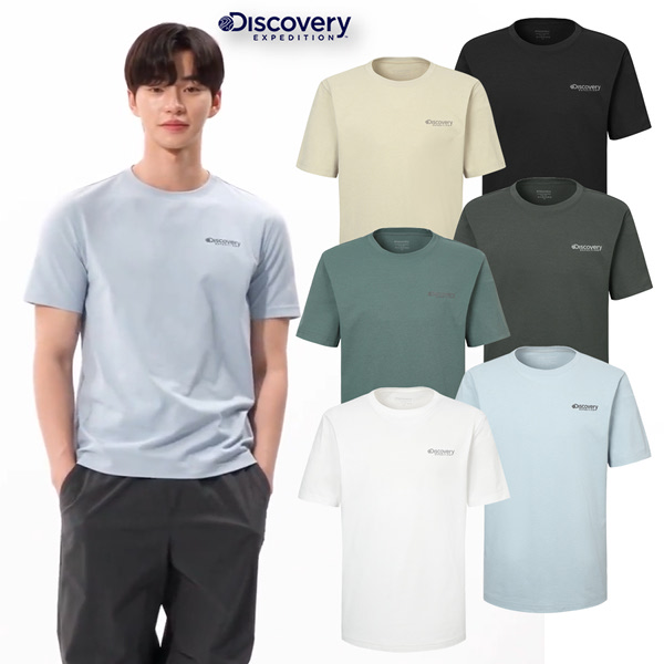 디스커버리익스페디션 에버딘 스몰로고 반팔티셔츠 DMRS63053-SBL