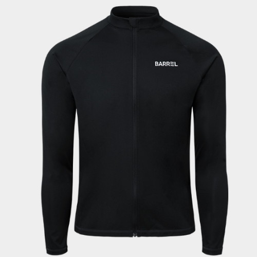 배럴  에센셜 릴렉스핏 집업 래쉬가드 B5SMWZR101BLK