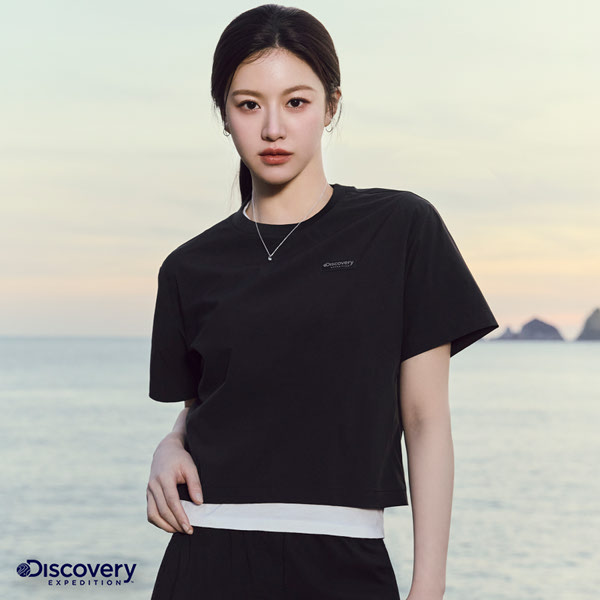 디스커버리 익스페디션 프레시벤트 우븐 반팔티셔츠 DWRS9A053-IVD