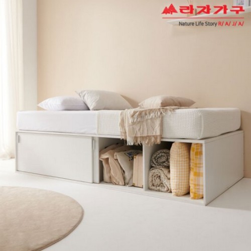 라자가구 비바 빅 수납 슬라이딩 침대 SS