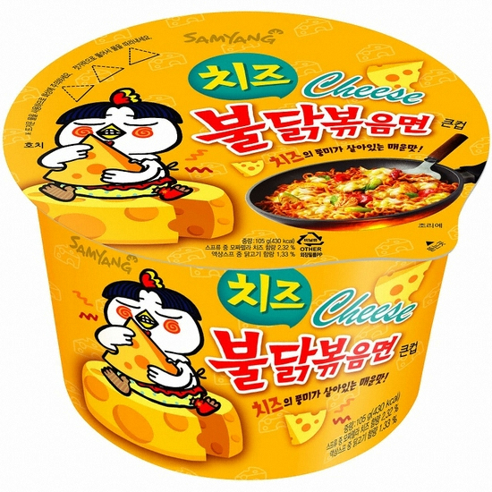 삼양식품  치즈 불닭볶음면 큰컵 105g