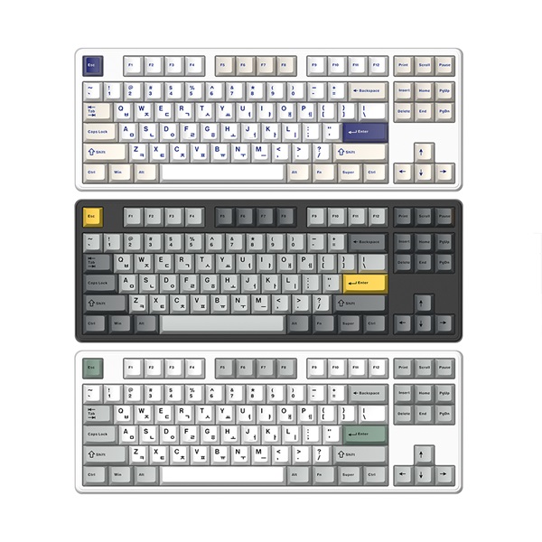 한성컴퓨터  GK797PRO 유무선 기계식 메탈 화이트