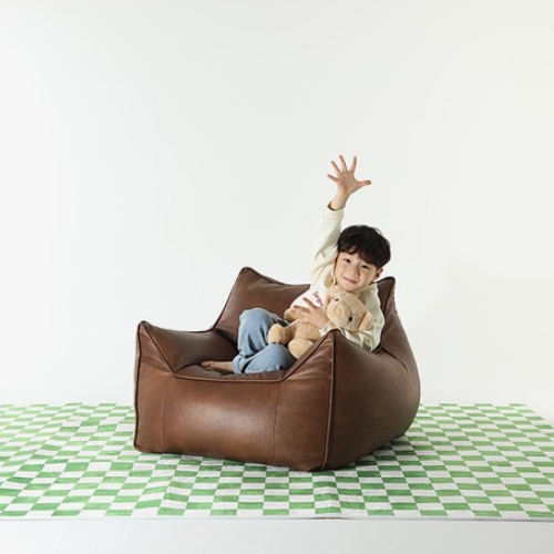 플래지어 톰 미니 기능성 가죽 빈백 1인용