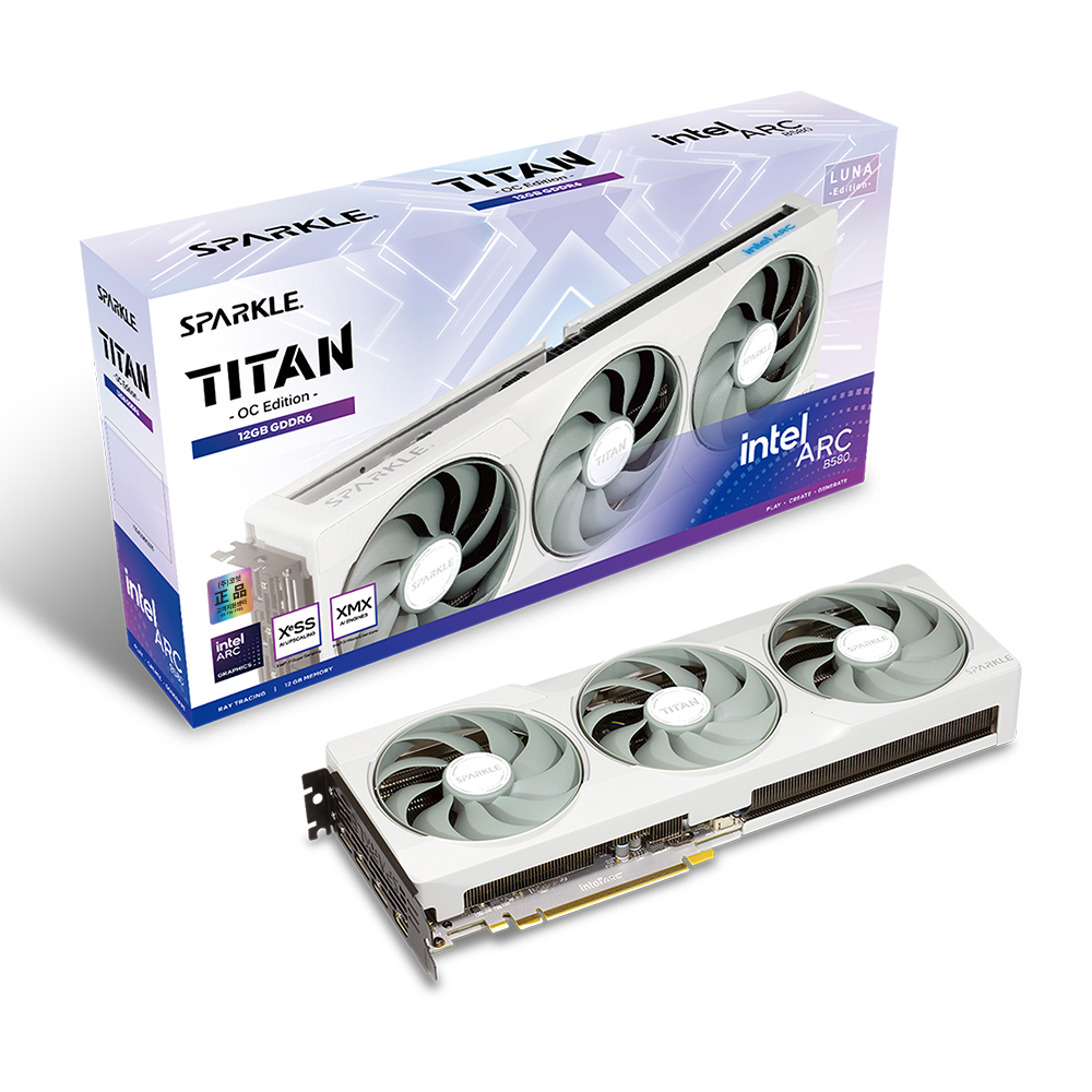 SPARKLE  Arc B580 TITAN LUNA OC D6 12GB