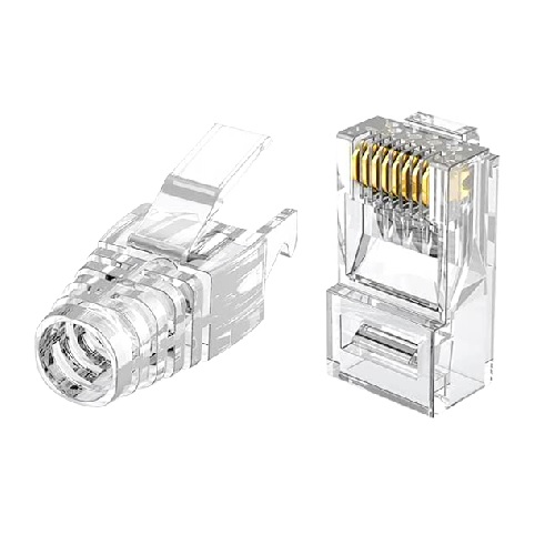 라인업시스템 LANStar LS-6UTPL-EZ-TR CAT.6 UTP 관통형 EZ 커넥터 + 락부트 세트