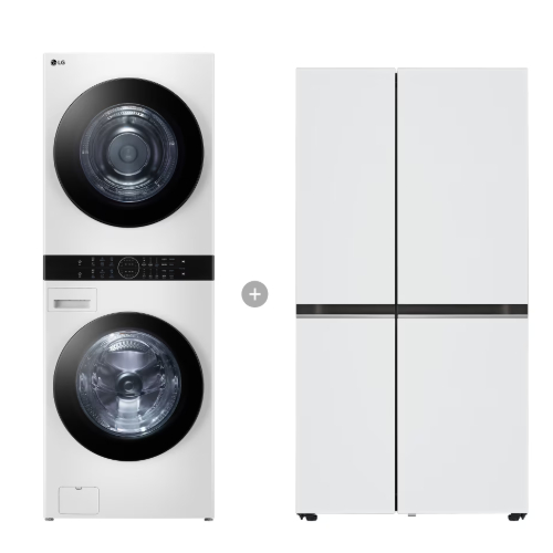 LG전자 트롬 오브제컬렉션 워시타워 W20WHN + 베이직 S834MWW1D