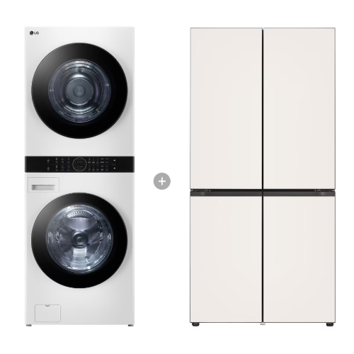 LG전자 트롬 오브제컬렉션 워시타워 W20WHN + STEM 베이직 빌트인 타입 T875MRH141