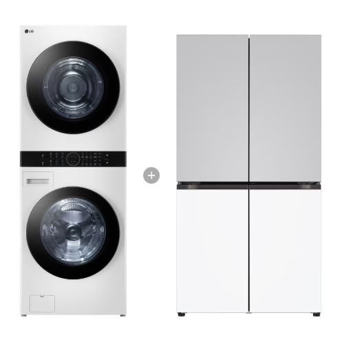 LG전자 트롬 오브제컬렉션 워시타워 W20WHN + STEM 베이직 T875MRH141