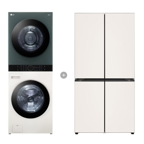 LG전자 트롬 오브제컬렉션 워시타워 W20EGZ + STEM 베이직 M875GBB061S