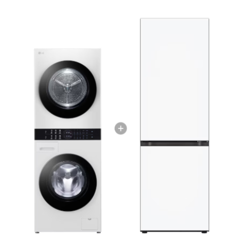 LG전자 트롬 워시타워 컴팩트 W10WAN + 모던엣지 Q343MHHF33