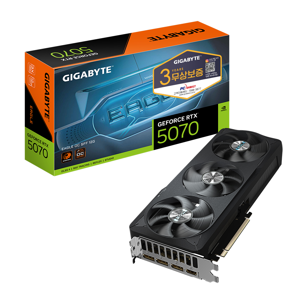 GIGABYTE  지포스 RTX 5070 EAGLE OC SFF D7 12GB 피씨디렉트