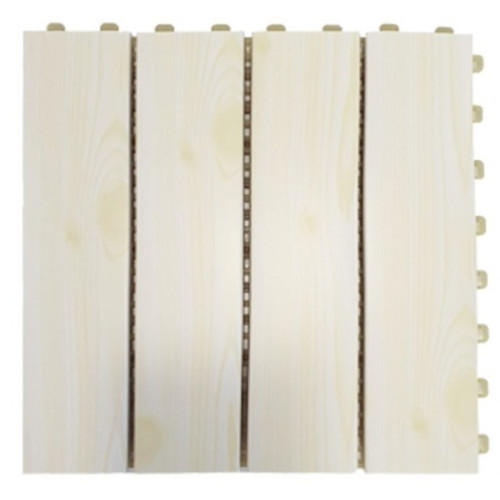 매직크린  틈있는 조립식 데크타일 옹이색 본판 16P + 마감재 8P