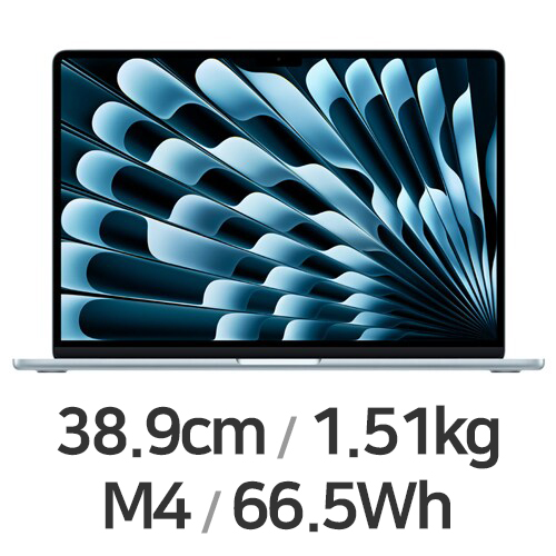 M4 10코어 CPU, 10코어 GPU 스카이[램16GB, SSD 256GB] 이미지 132577161