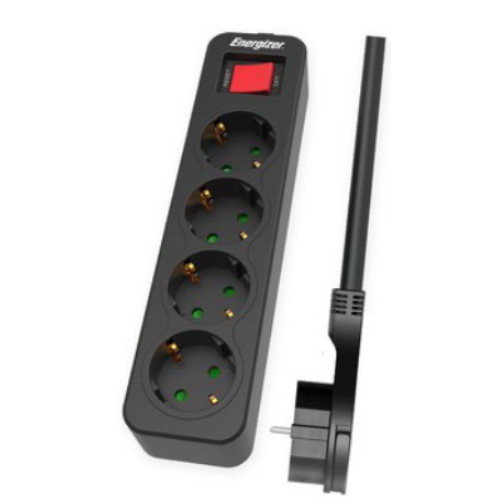 에너자이저  4구 16A 메인스위치 납작 멀티탭
