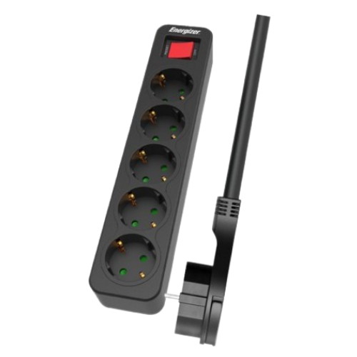 에너자이저  5구 16A 메인스위치 납작 멀티탭