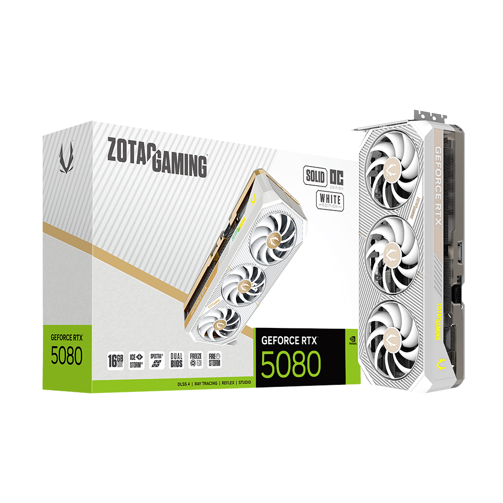 ZOTAC GAMING 지포스 RTX 5080 SOLID OC White D7 16GB
