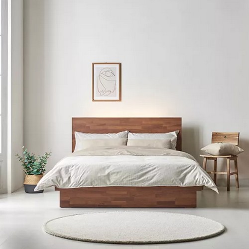 여명흙침대 퍼보 그랜드 수납 LED 침대 Q