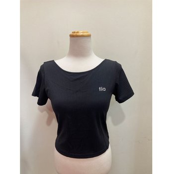 휠라 프리무브 피트니스 쿨링 골지 탑 FS2ITH2253F_BLK