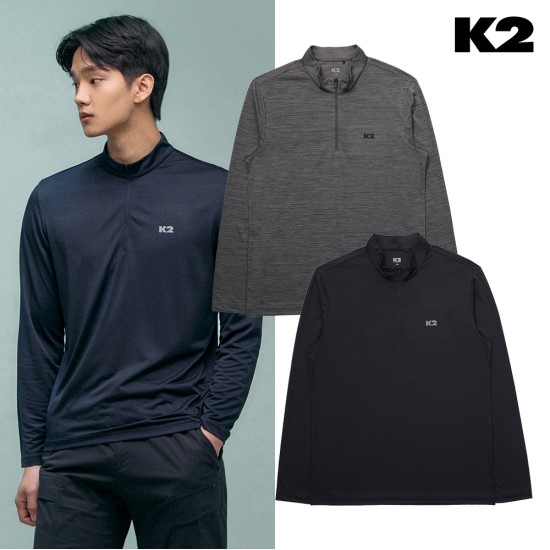 K2 E 베이직 긴팔 집업 GMP24297ZN