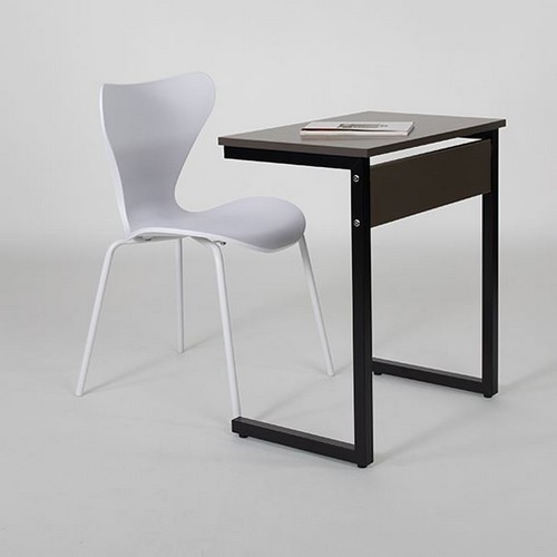 동서가구 엘리안 비스포크 포스코 스틸 와이드 철제 책상 의자 세트