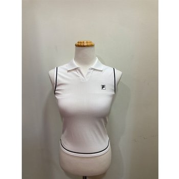 휠라 테니스 냉감골지 카라 탱크탑 FS2ITH2352F_OWH